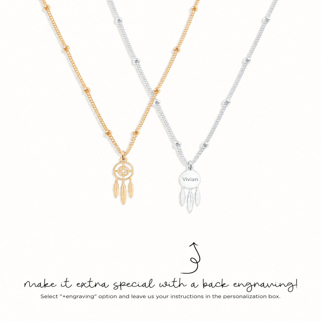 Dream Catcher Beady Necklace