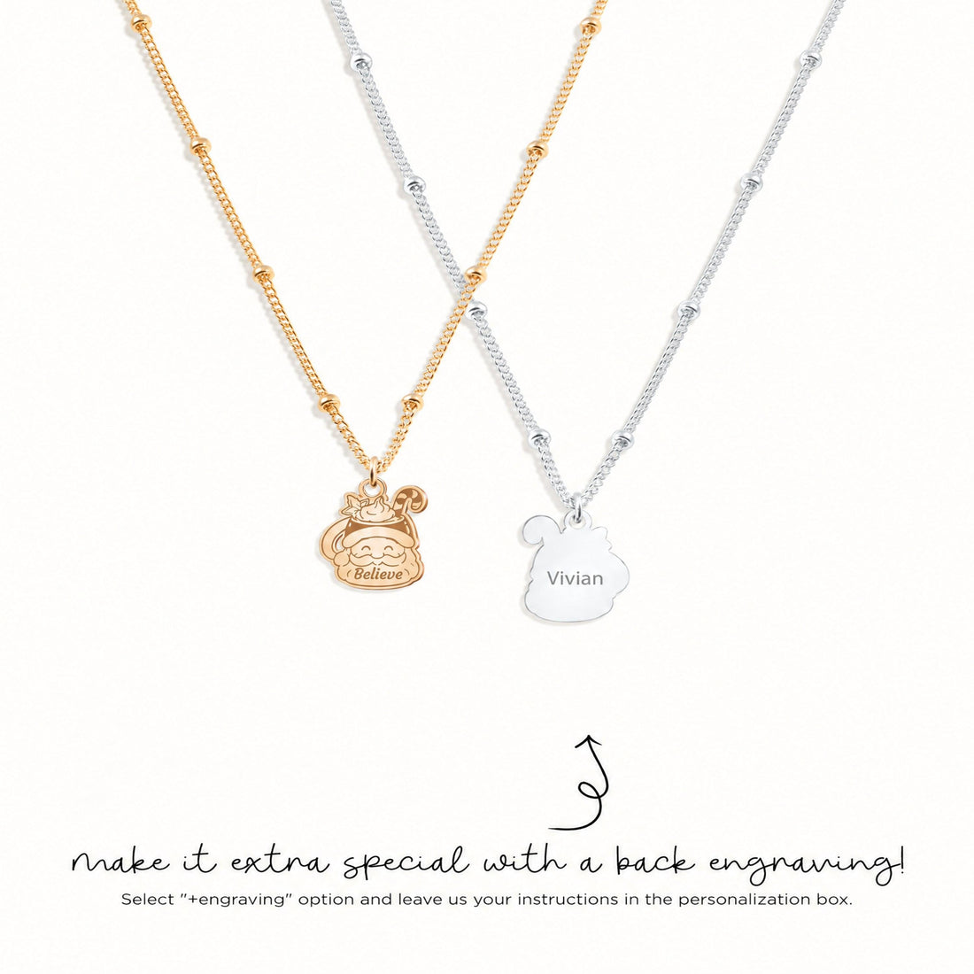 Santa Claus Beady Necklace