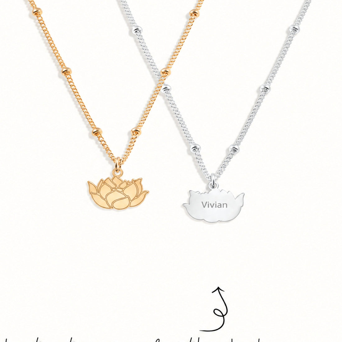 Lotus Bloom Charm Necklace