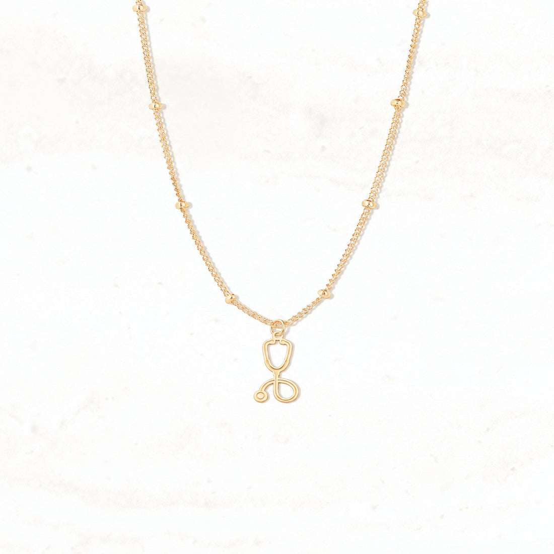 Medical Stethoscope Charm Necklace