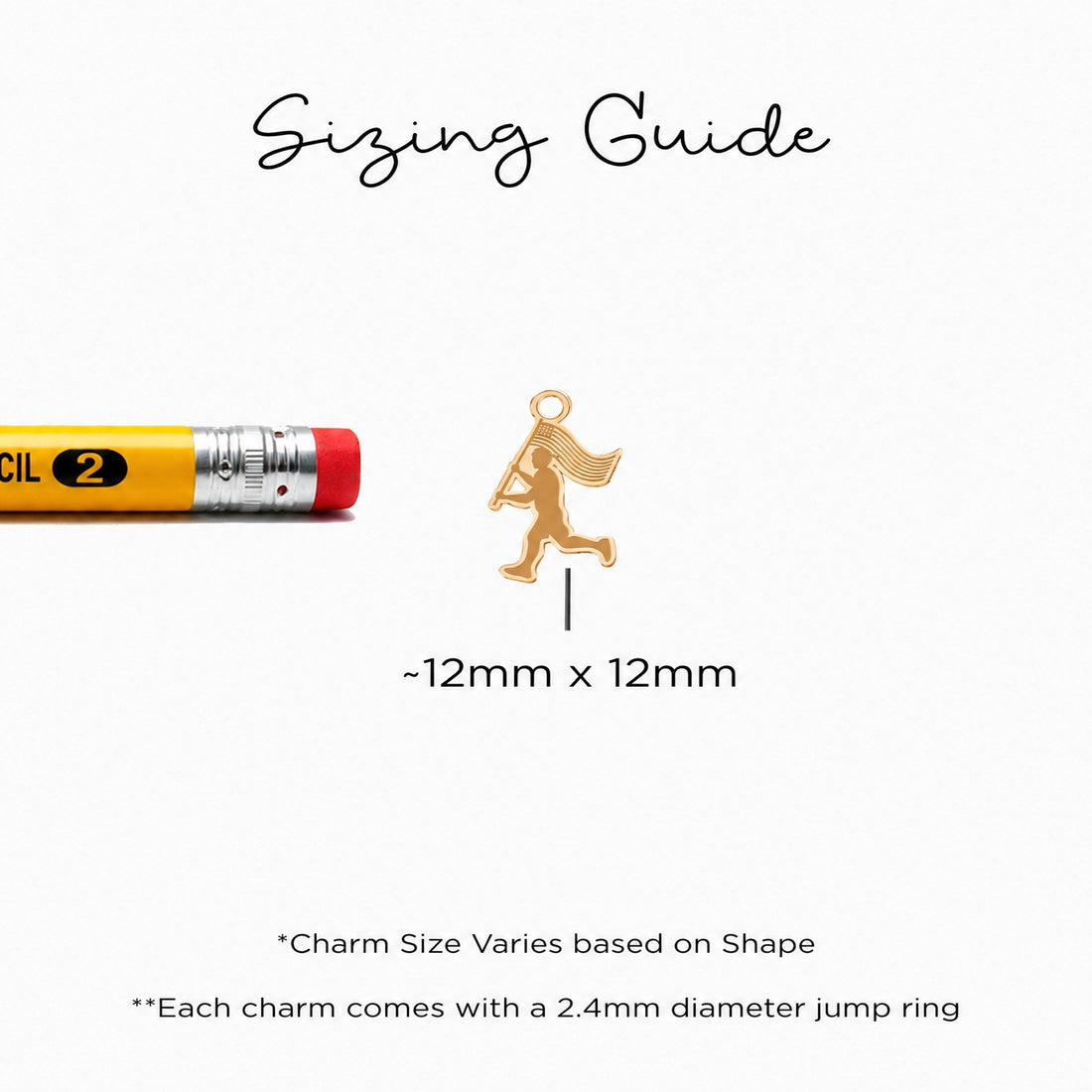 Running Girl Flag Charm Necklace