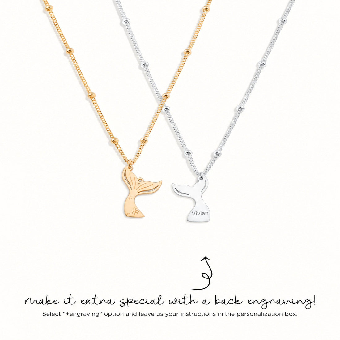 Mermaid Tail Charm Necklace