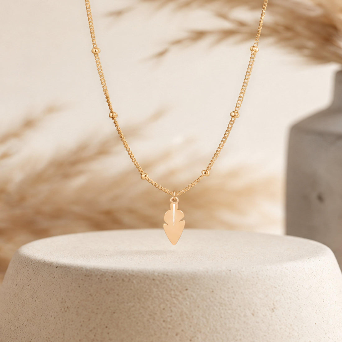 Flat Carrot Charm Necklace