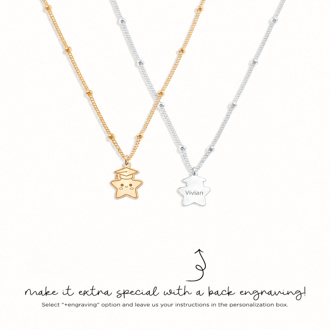 Graduation Star Charm Necklace