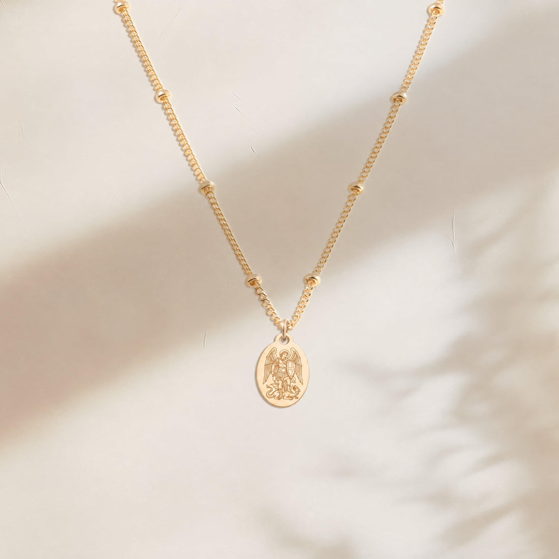 Archangel Michael Charm Necklace