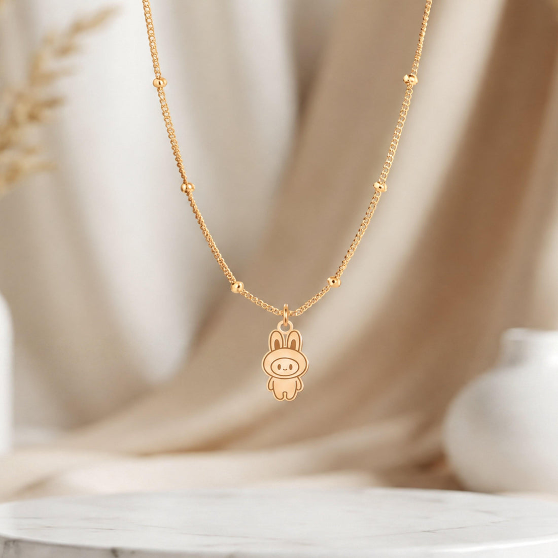 Bunny Rabbit Charm Necklace