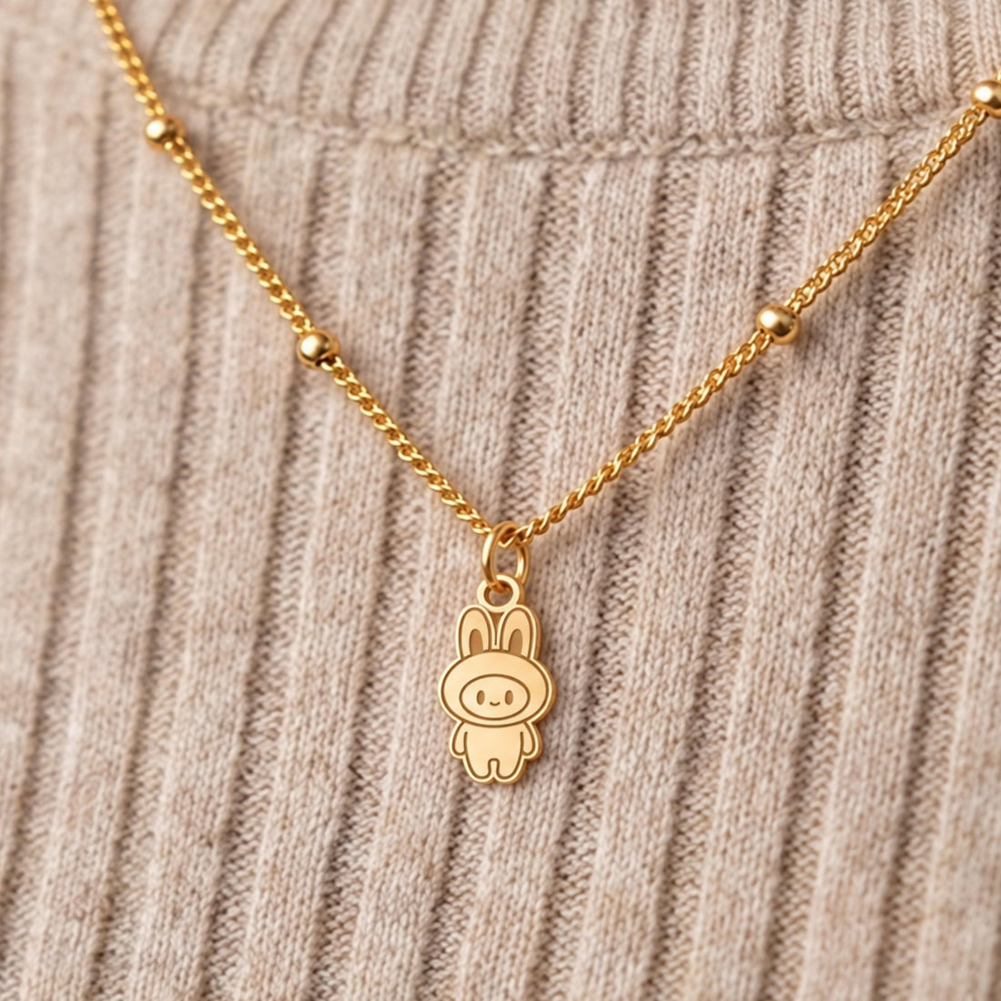 Bunny Rabbit Charm Necklace