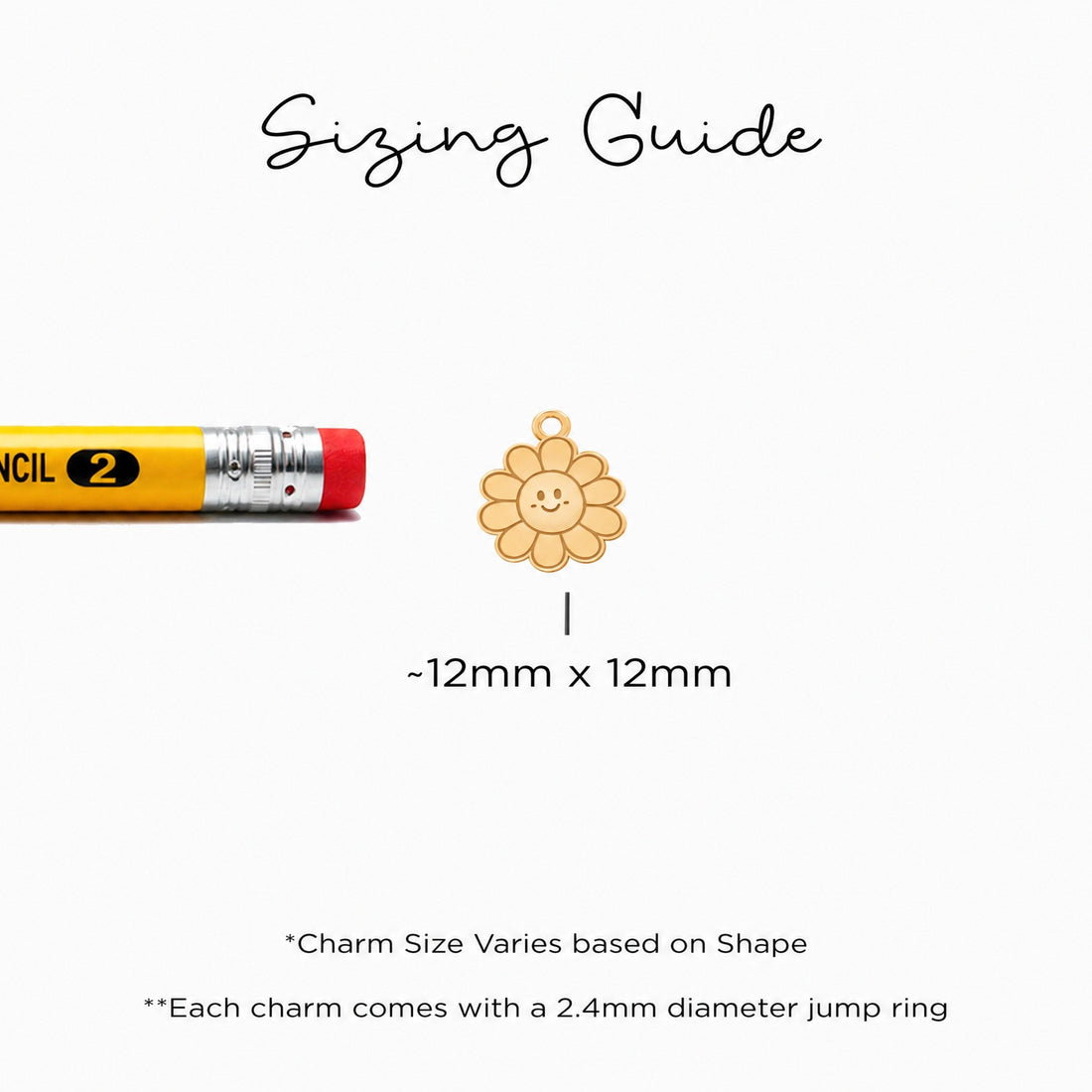 Smiling Daisy Charm Necklace