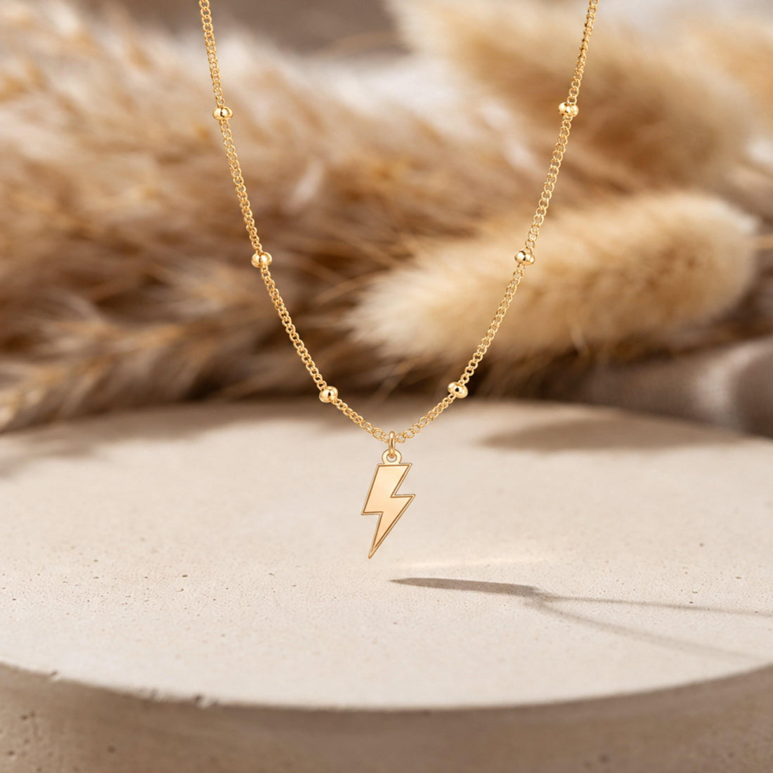 Lightning Bolt Charm Necklace