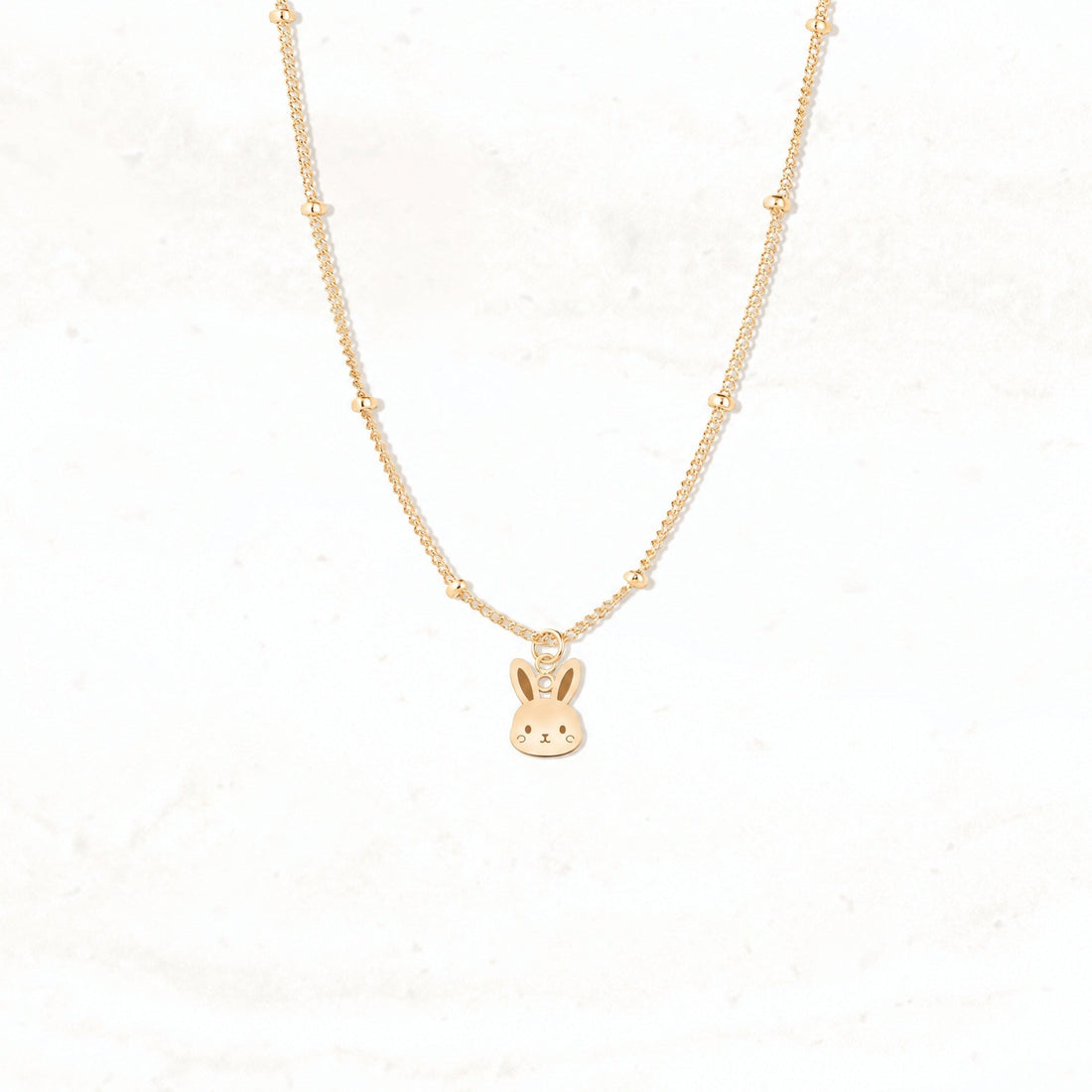 Bunny Heart Charm Necklace