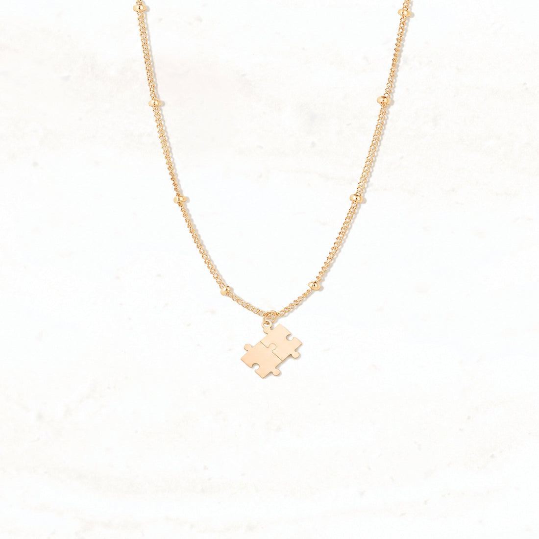 Puzzle Piece Charm Necklace