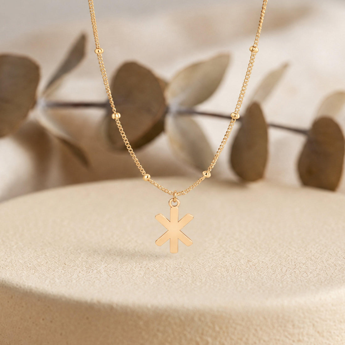 Rune Double Arrow Charm Necklace