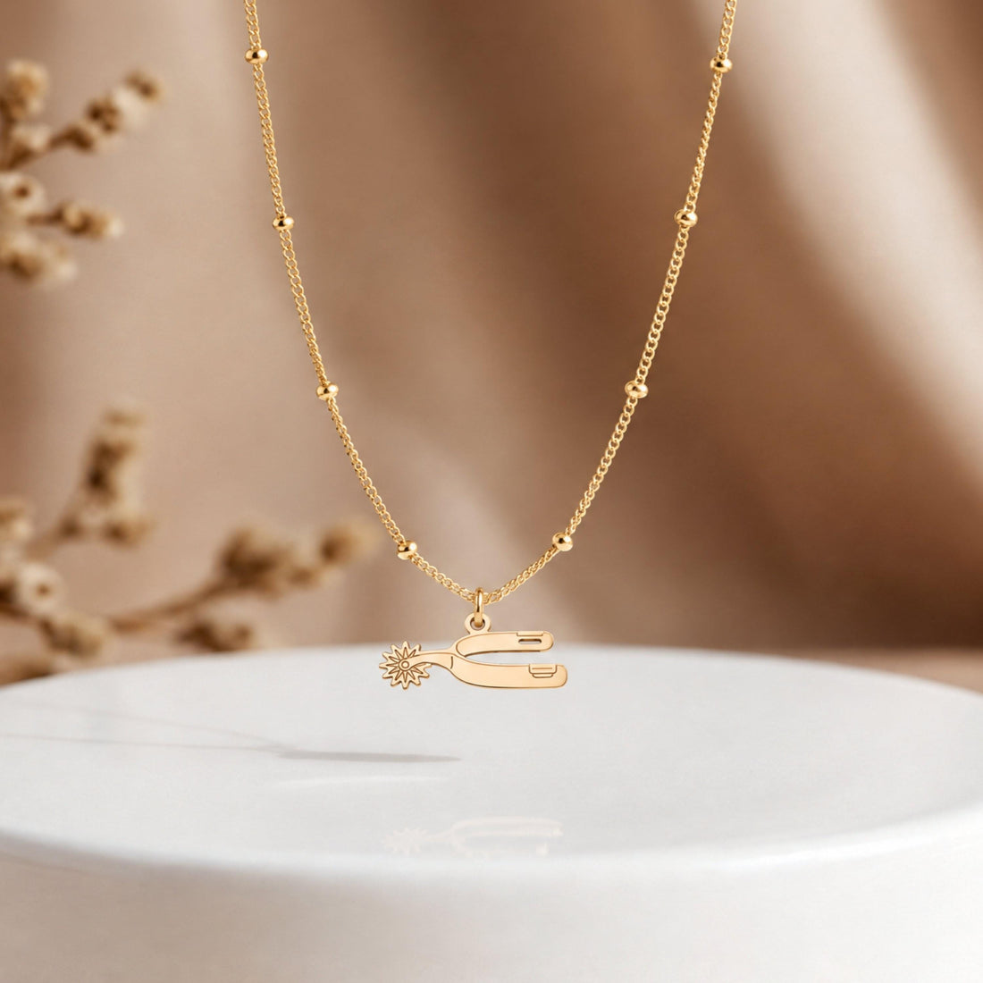 Boot Spur Charm Necklace