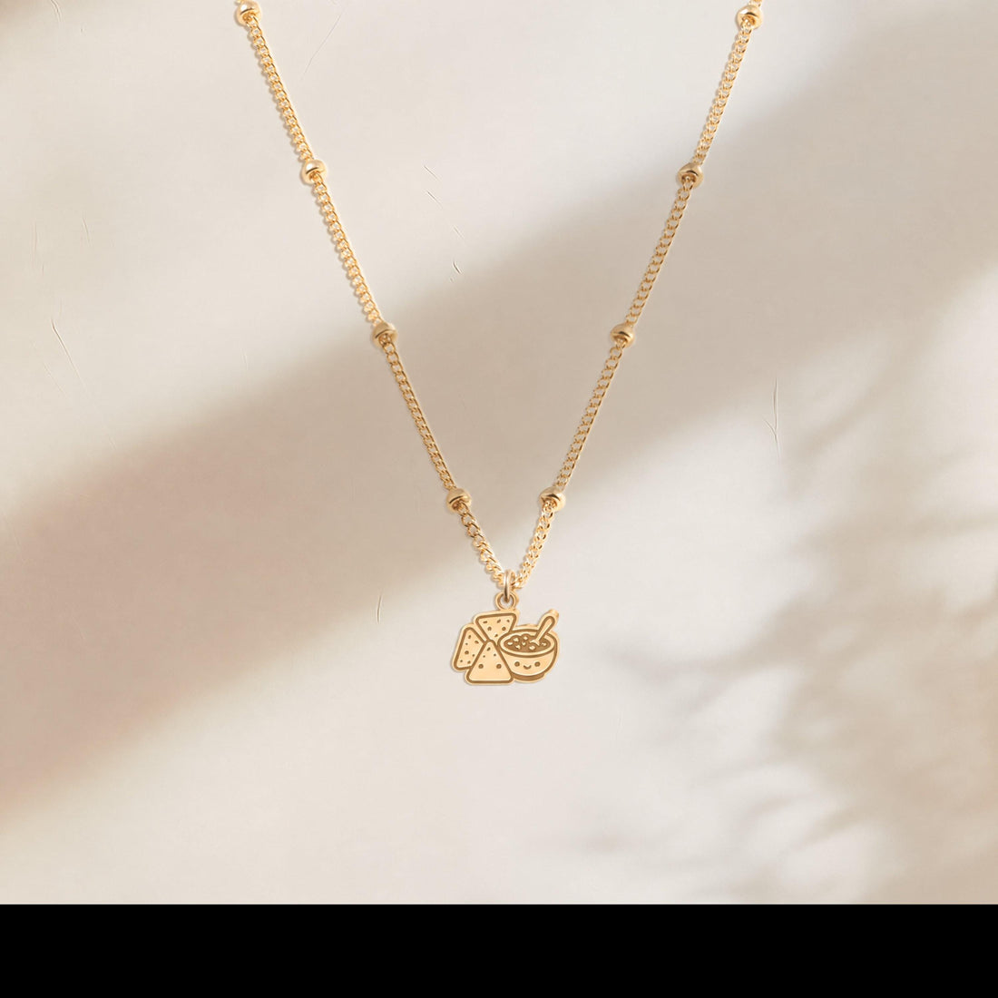 Nachos Salsa Charm Necklace