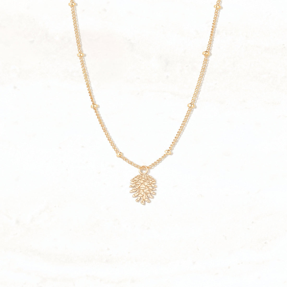 Pine Cone Charm Necklace