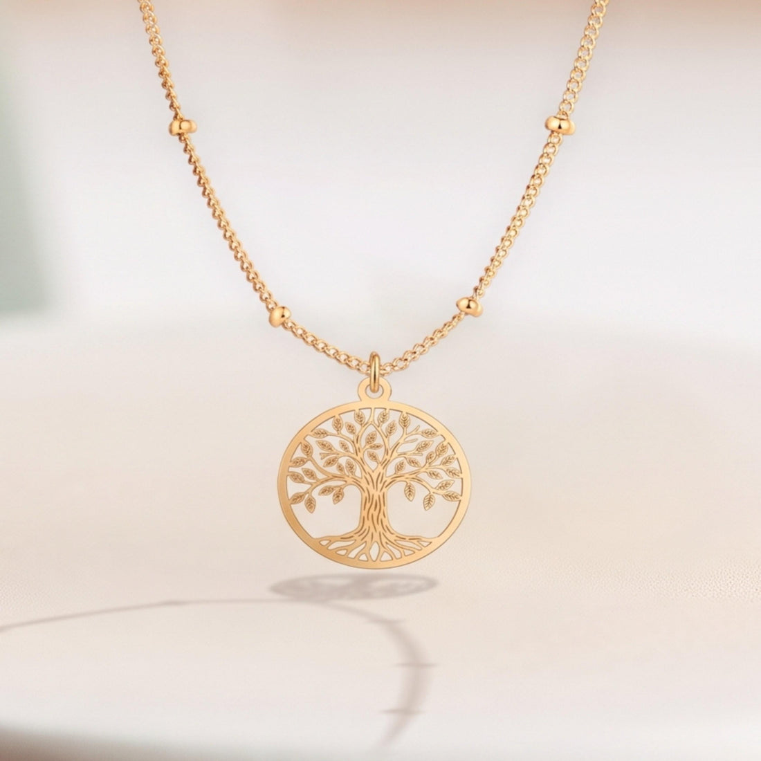 Tree Of Life Beady Necklace