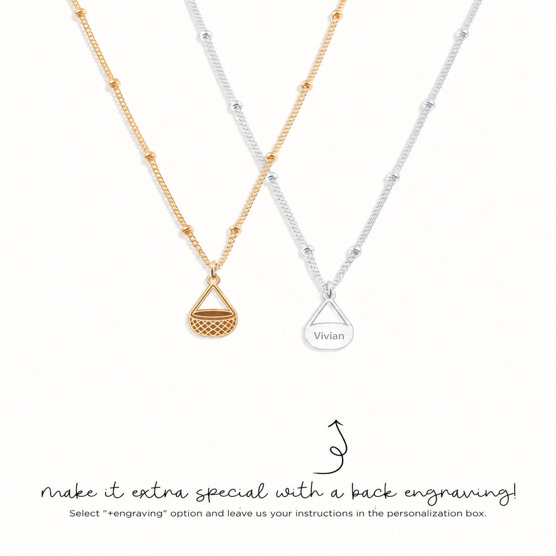 Picnic Basket Charm Necklace