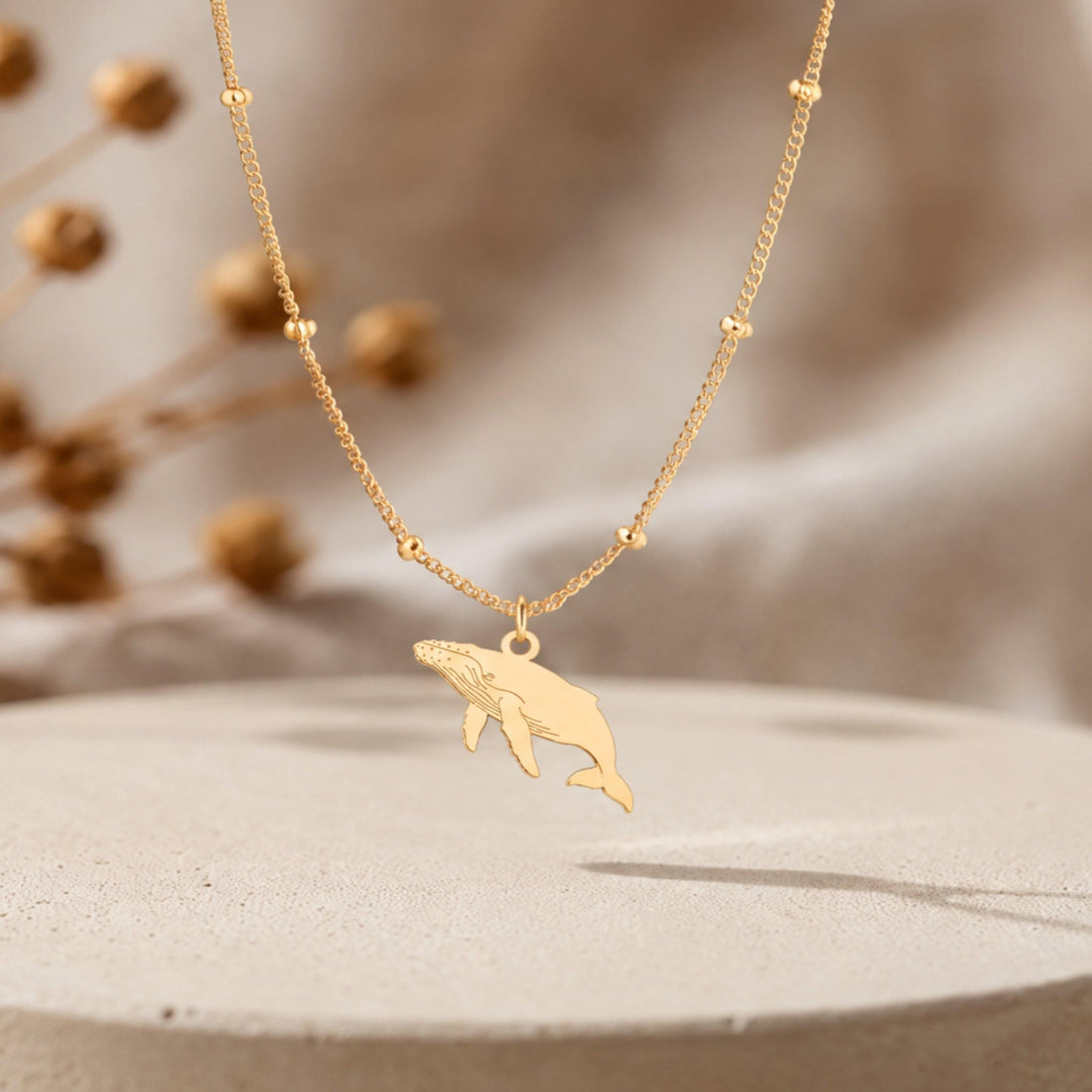 Humpback Whale Beady Necklace