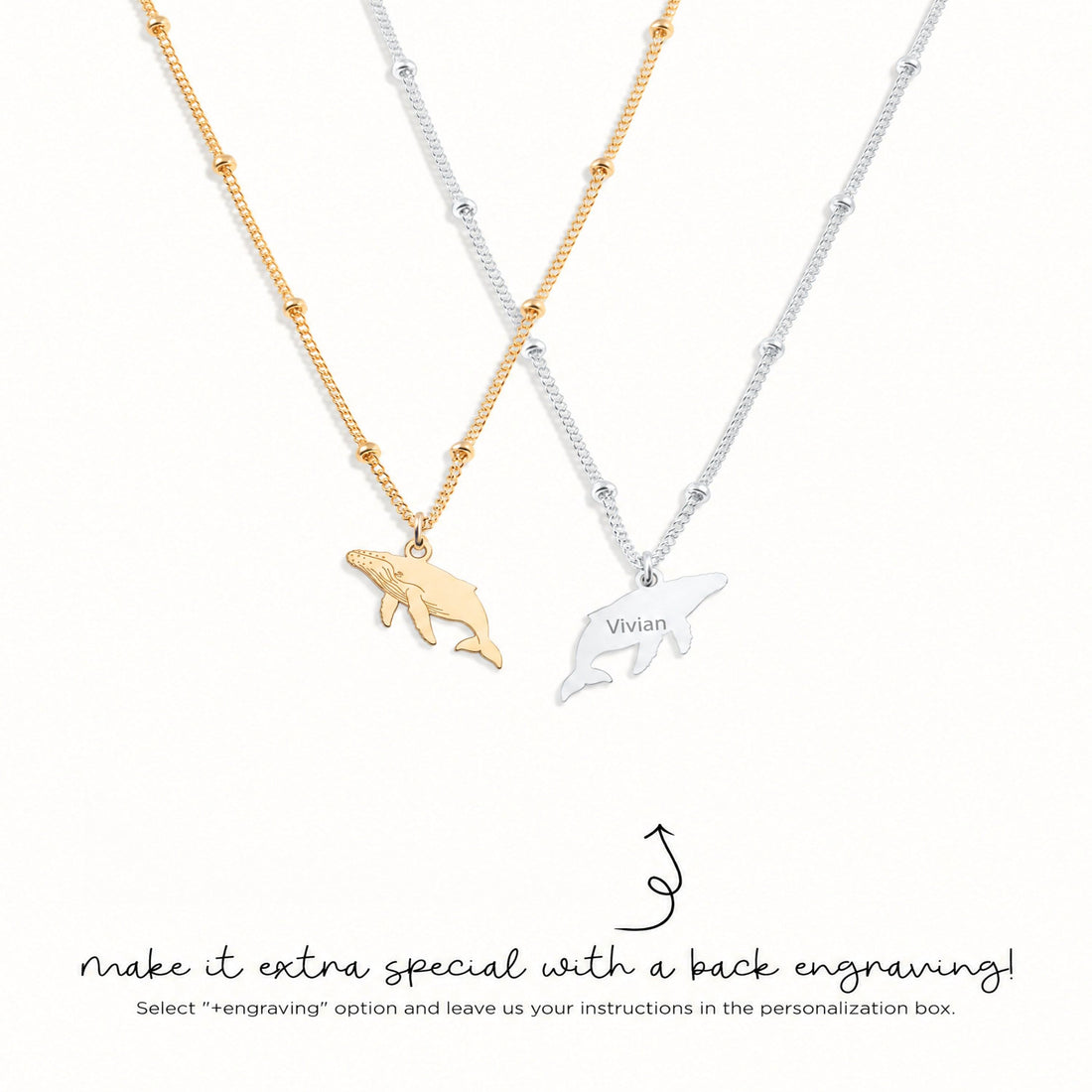 Humpback Whale Beady Necklace