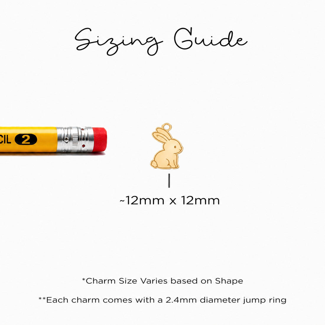 Seated Bunny Rabbit Charm Necklace