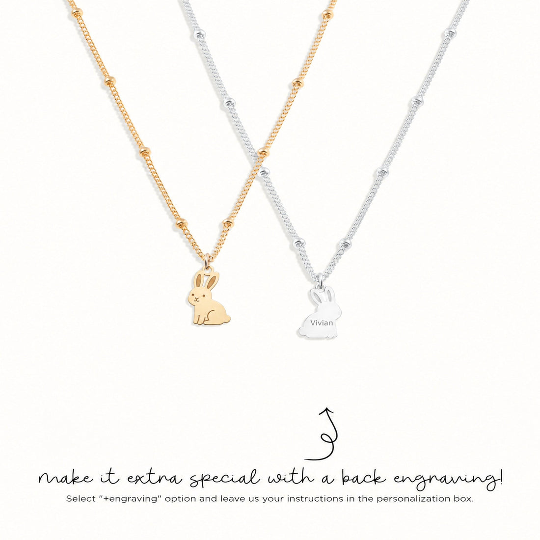 Bunny Rabbit Charm Necklace