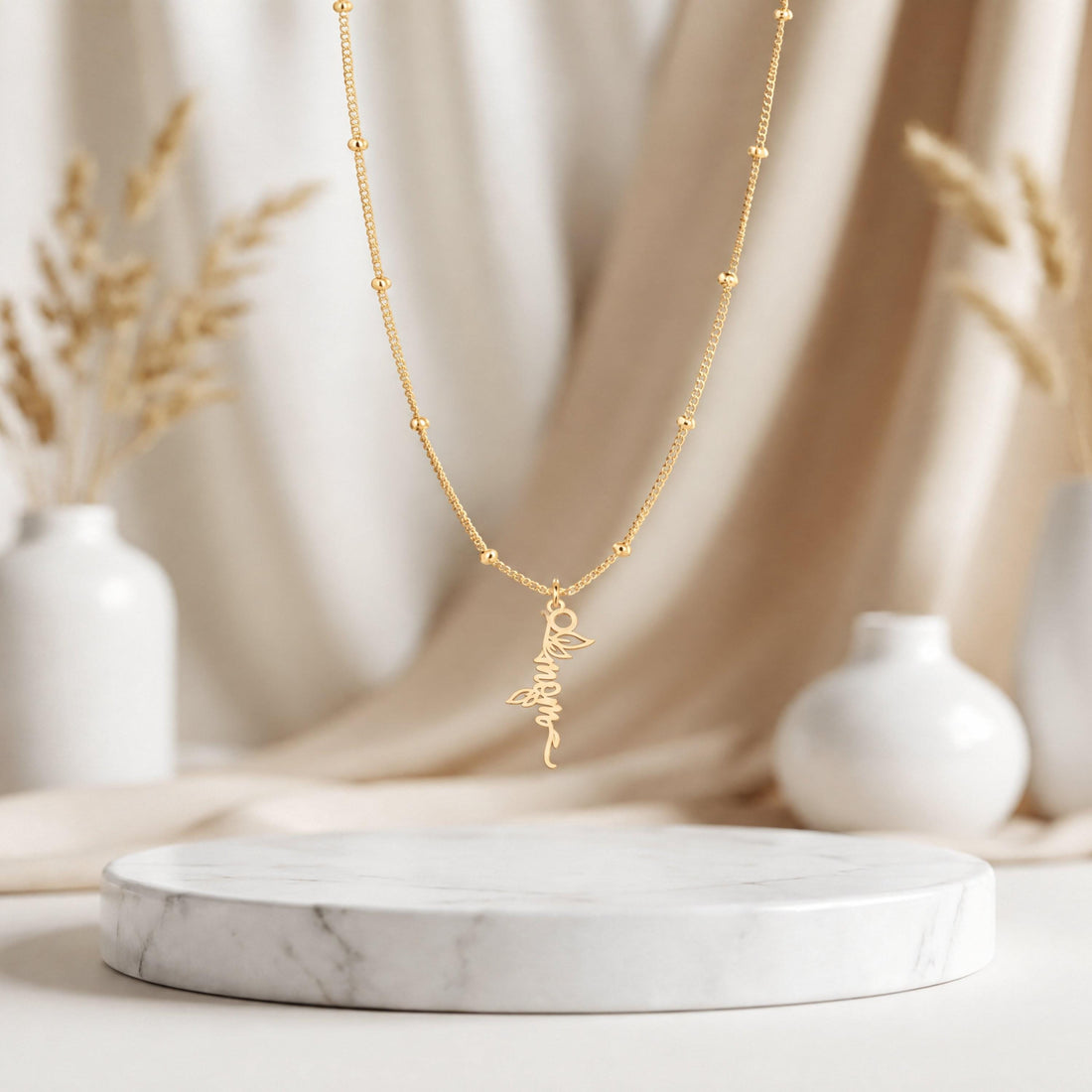Mama Butterfly Charm Necklace