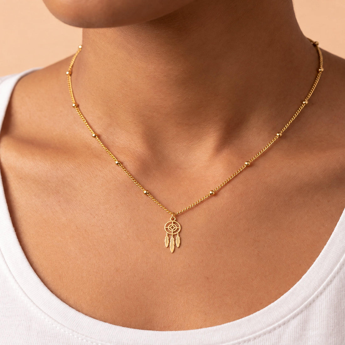 Dream Catcher Beady Necklace