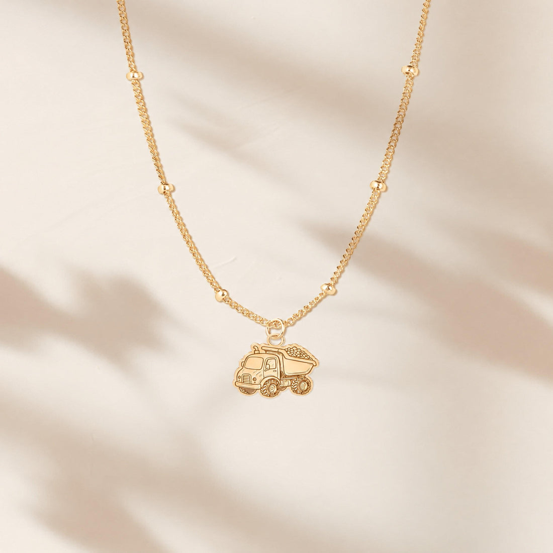 Dump Truck Beady Necklace