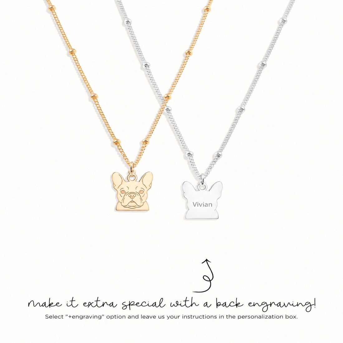 French Bulldog Charm Necklace