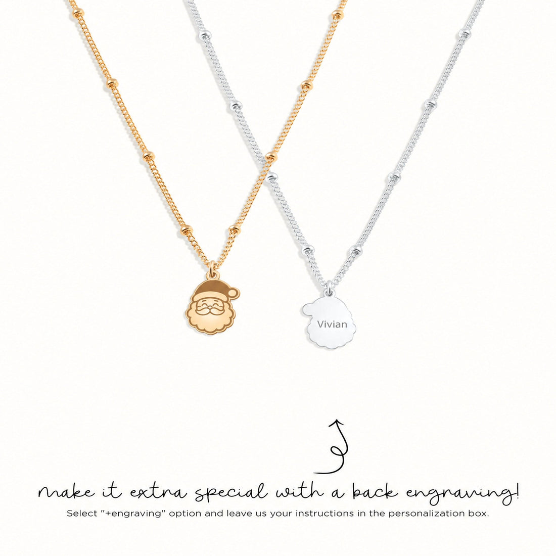 Santa Claus Charm Necklace