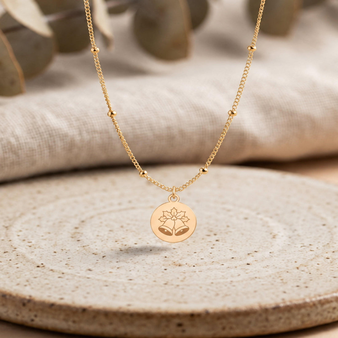 Christmas Bells Charm Necklace