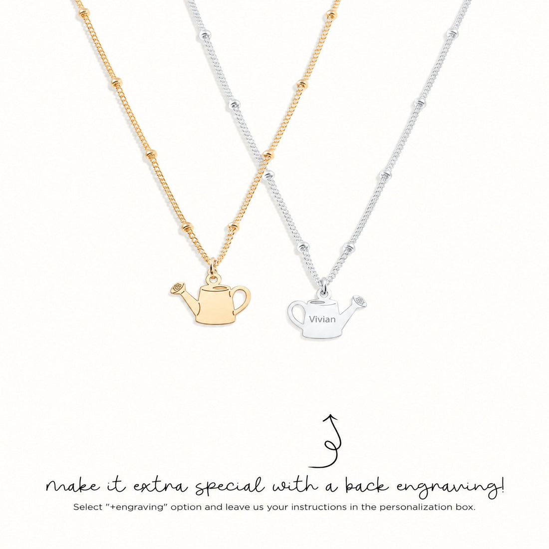 Watering Can Charm Necklace