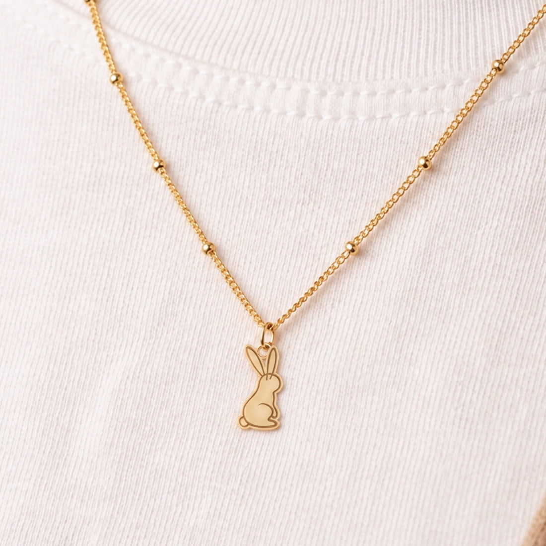 Bunny Rabbit Charm Necklace
