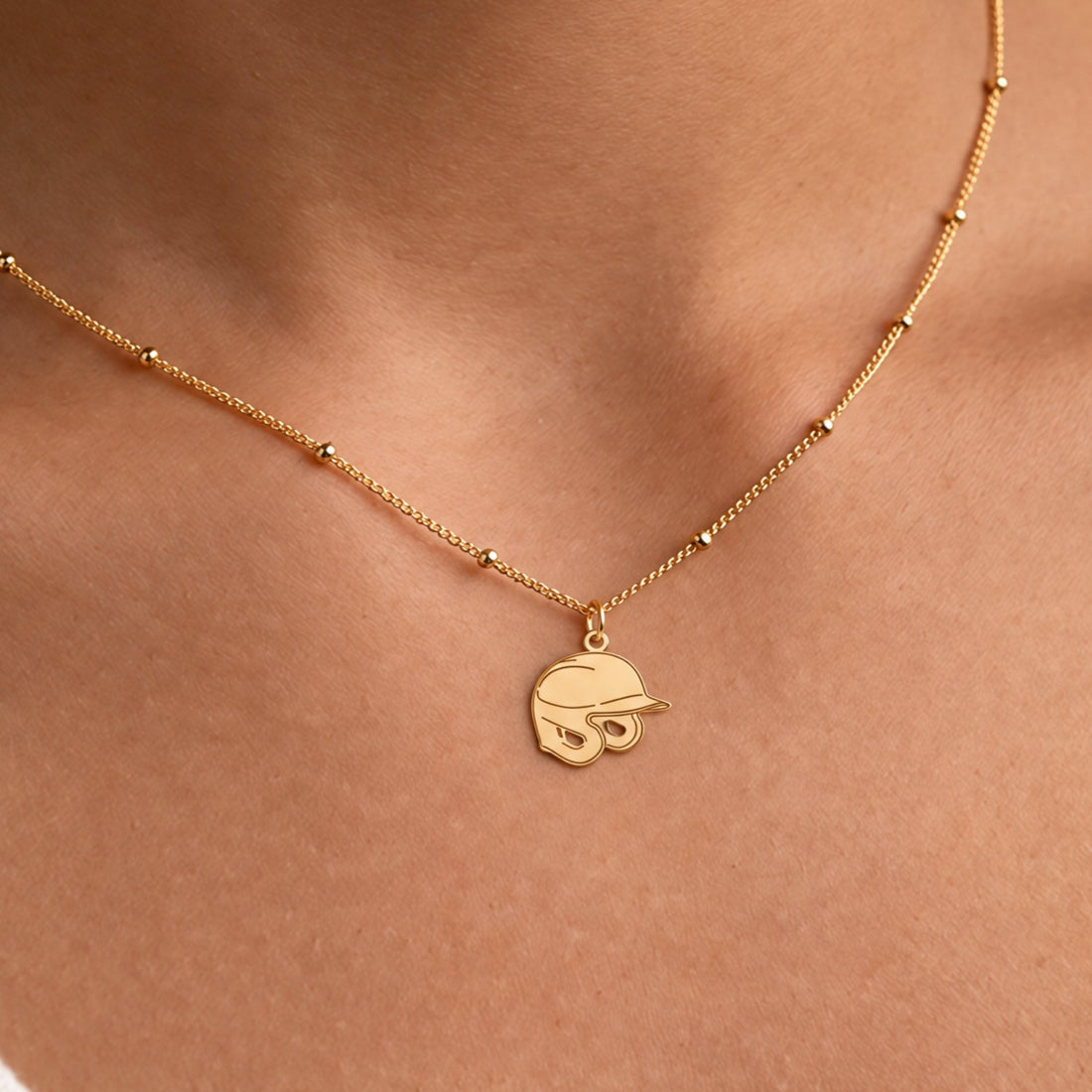 Baseball Cap Charm Necklace