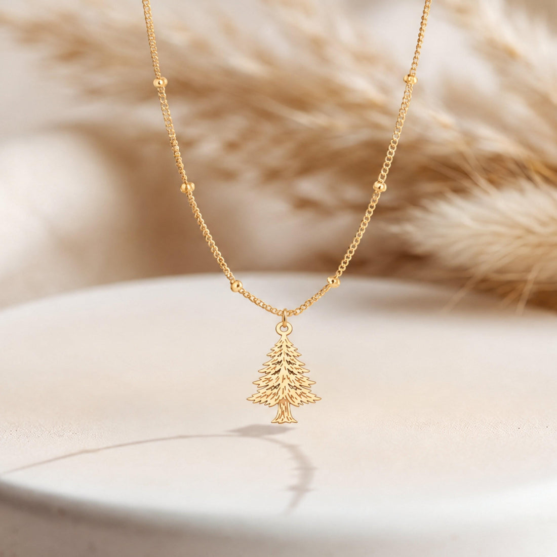 Pine Tree Charm Necklace