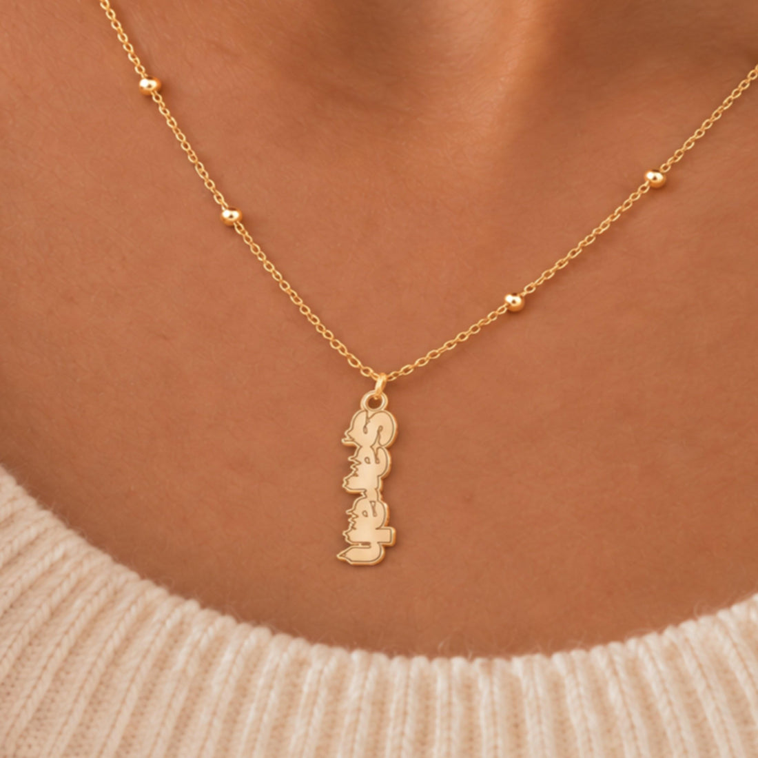 Mom Word Charm Necklace