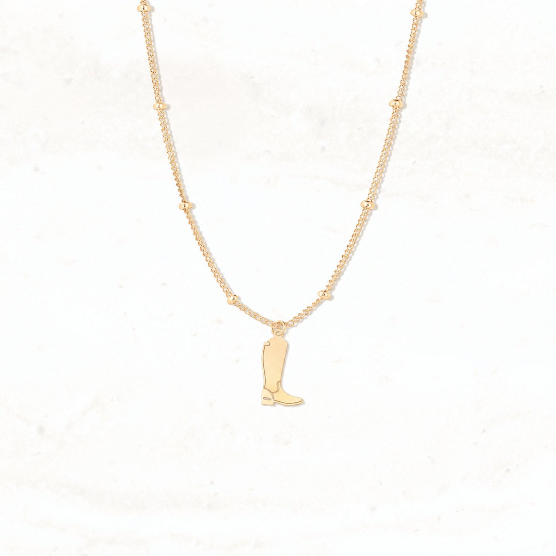 Cowboy Boot Charm Necklace