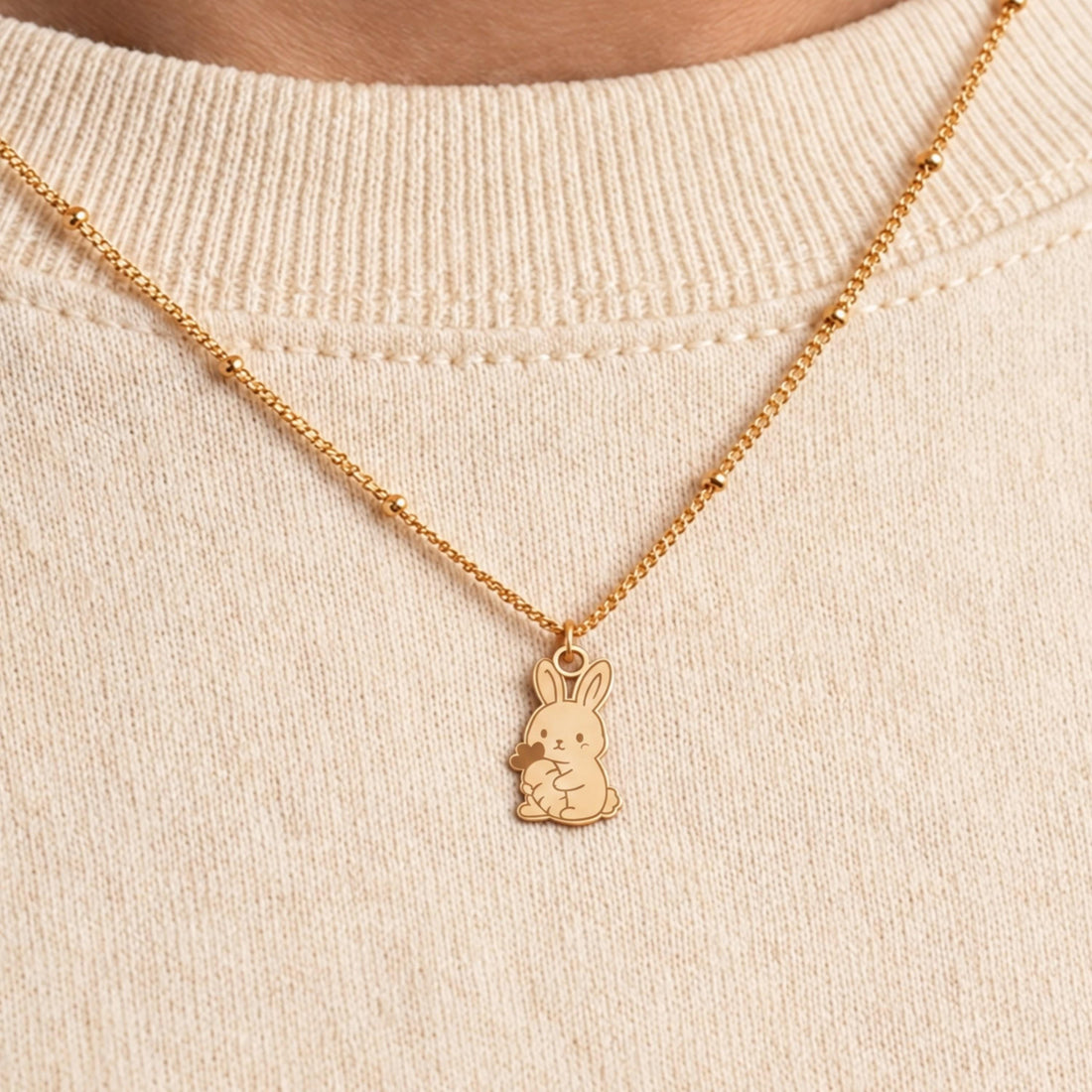 Bunny Rabbit Charm Necklace