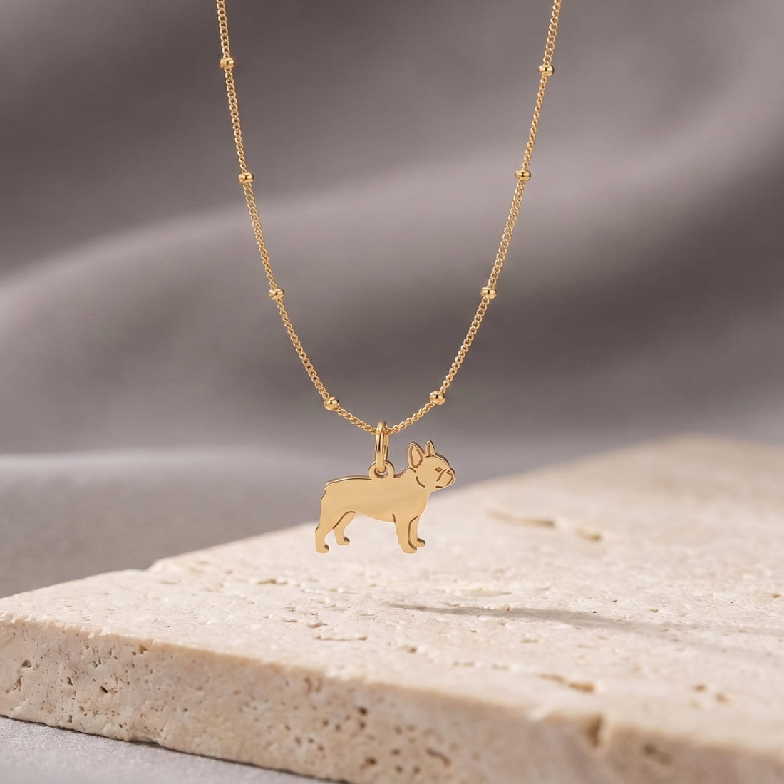 French Bulldog Charm Necklace