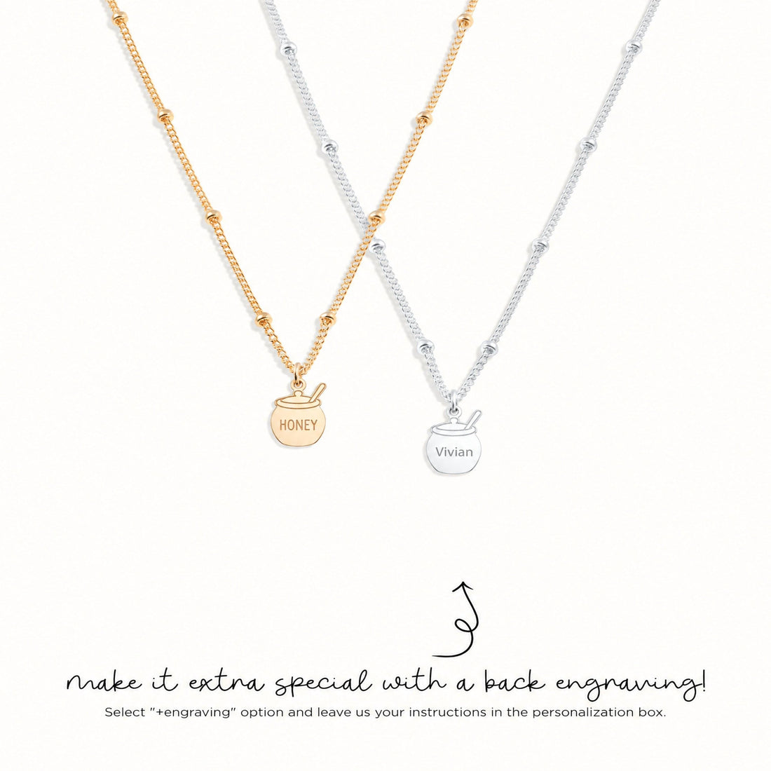 Honey Pot Charm Necklace