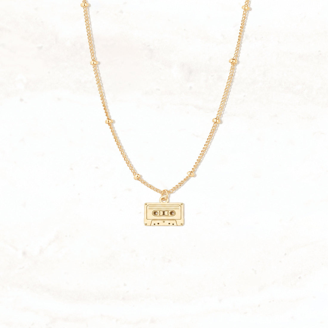 Cassette Tape Charm Necklace