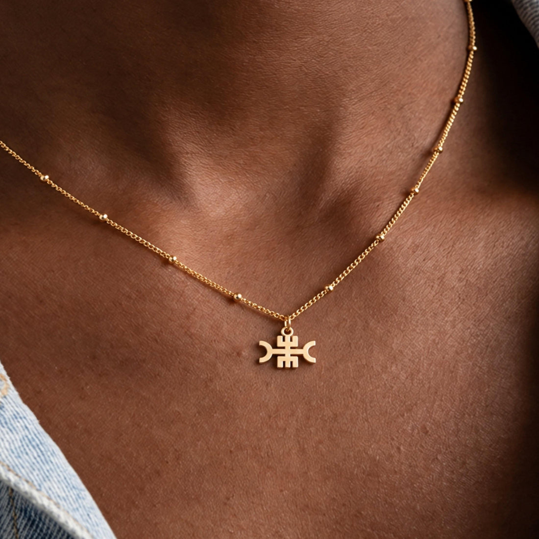Viking End Strife Rune Charm Necklace