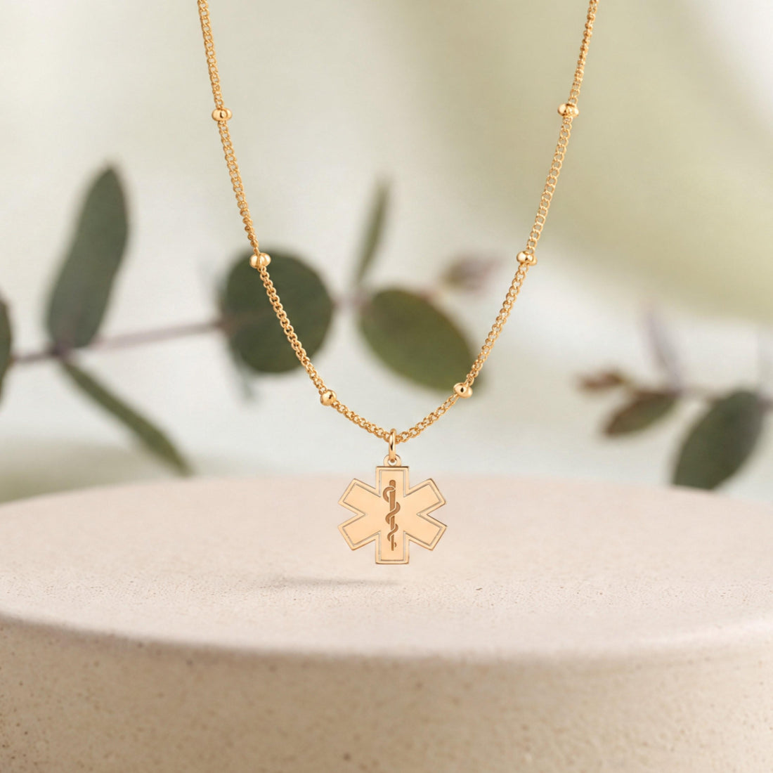 Star of Life Charm Necklace