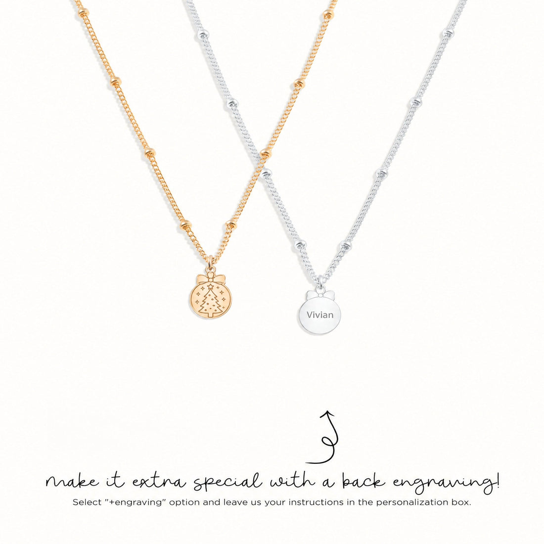 Christmas Tree Charm Necklace