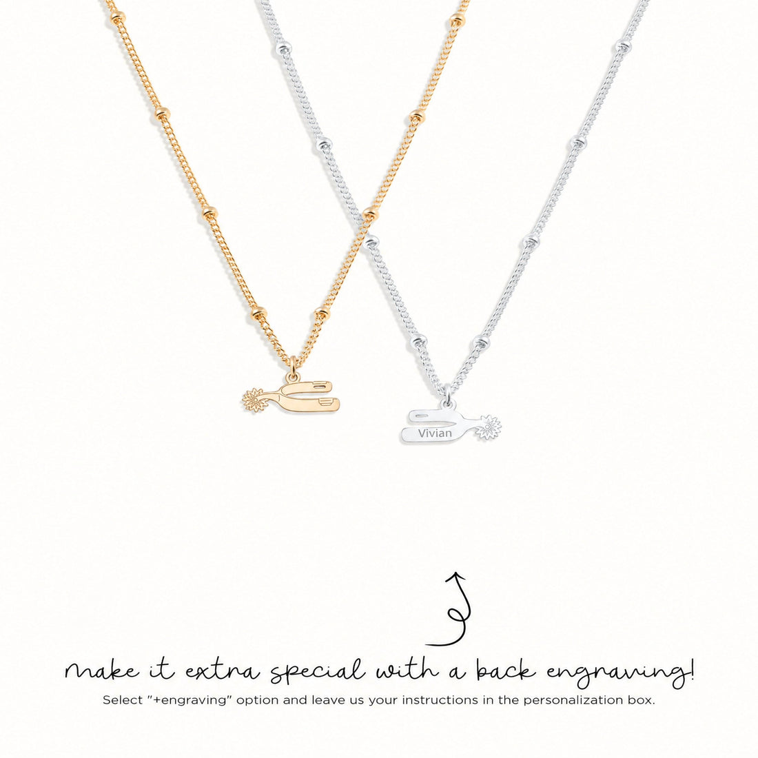 Boot Spur Charm Necklace