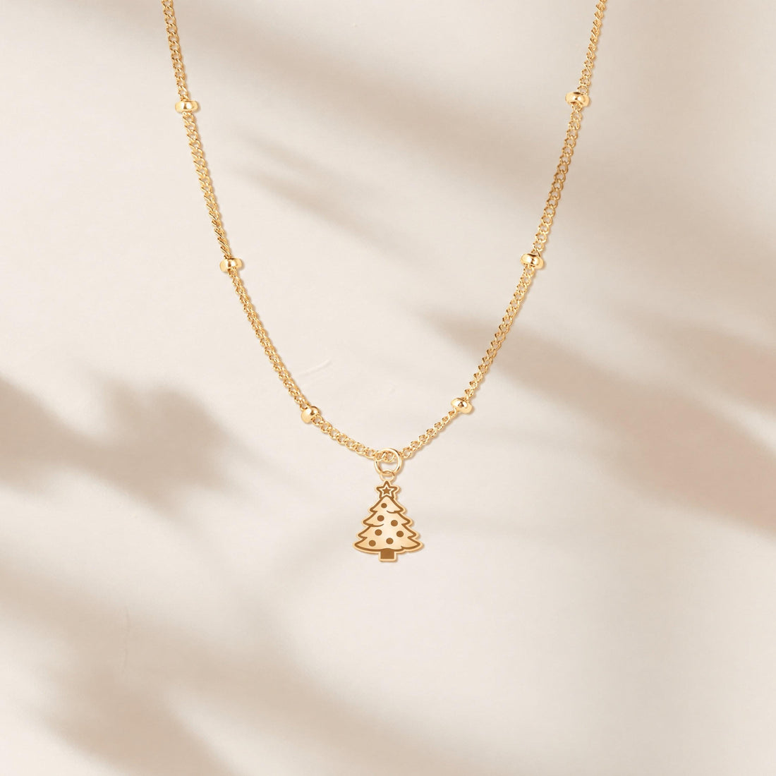 Christmas Tree Charm Necklace
