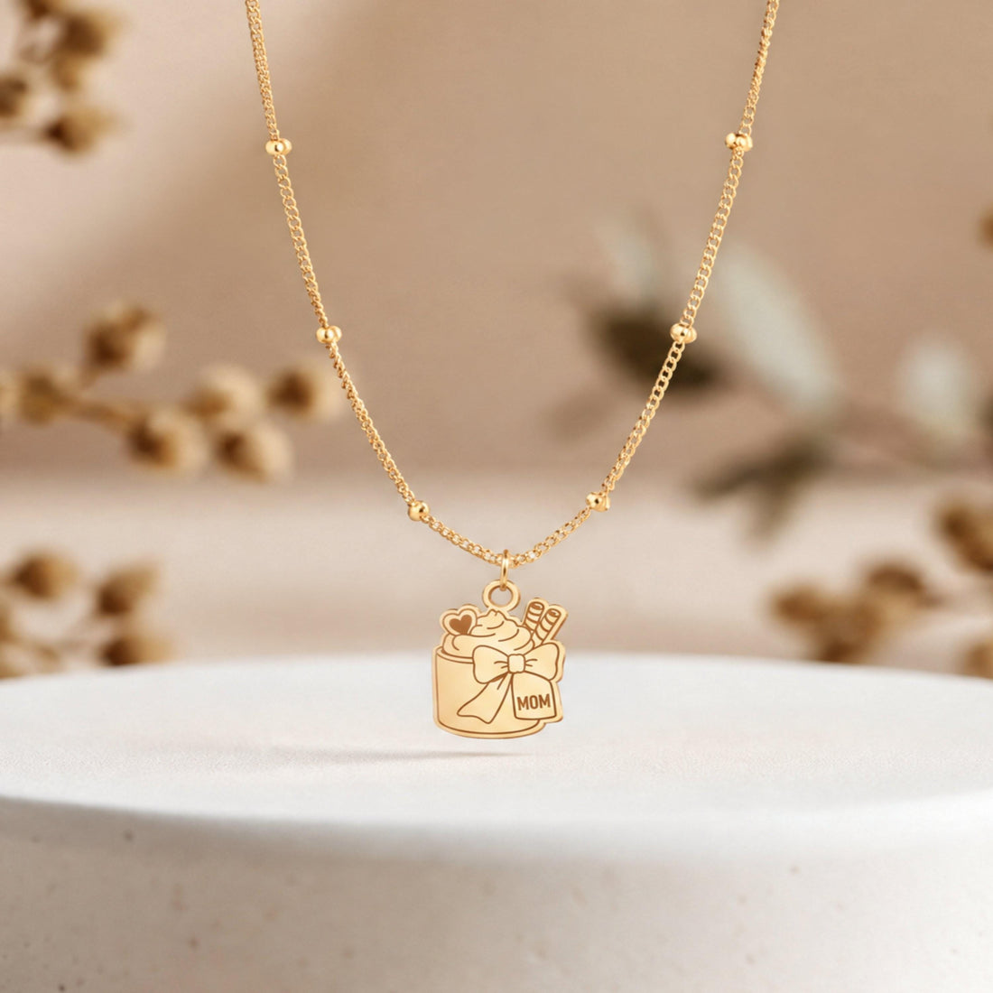 Hot Chocolate Charm Necklace