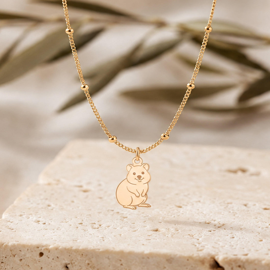 Teddy Bear Charm Necklace