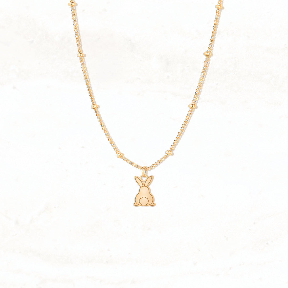 Sitting Rabbit Charm Necklace