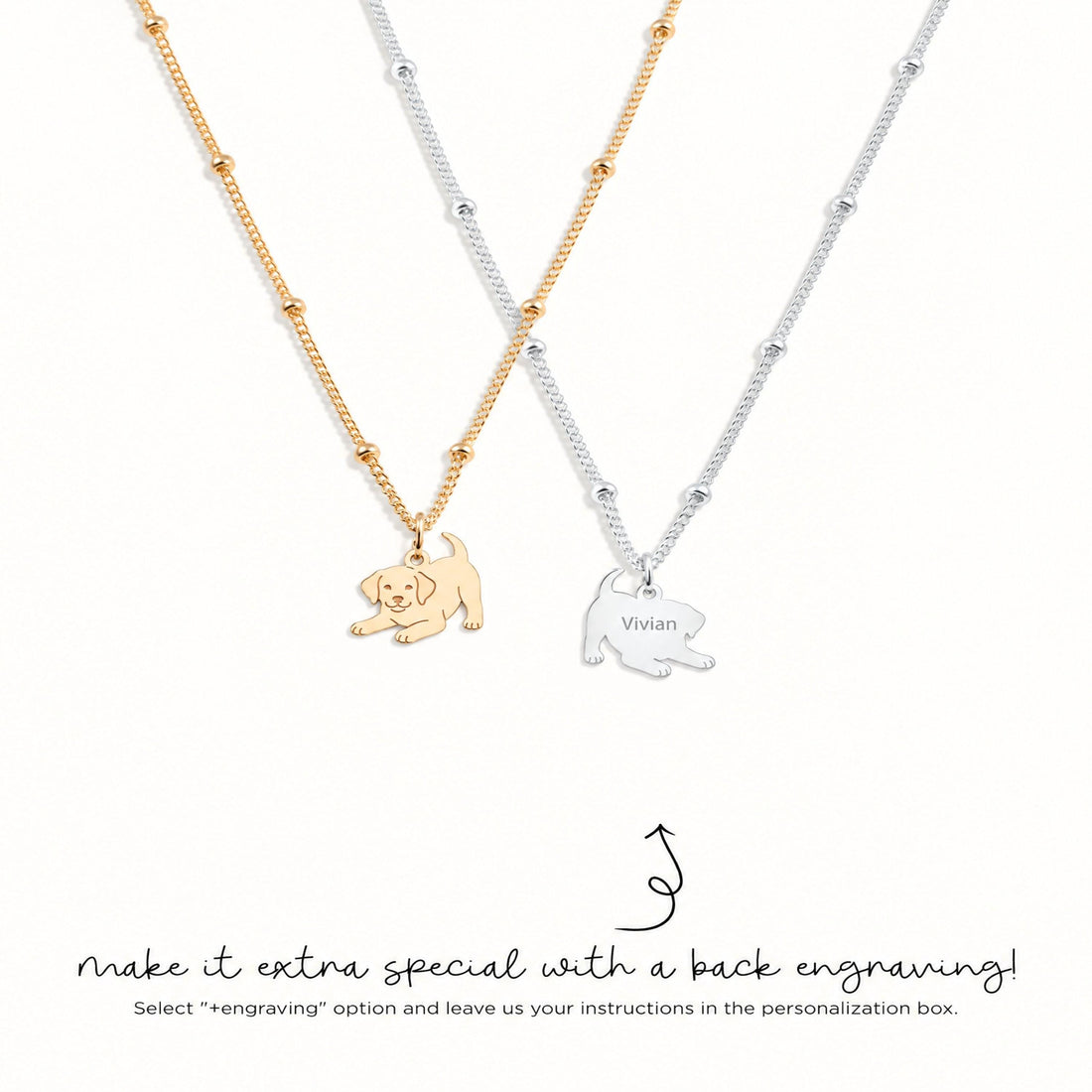Puppy Dog Charm Necklace